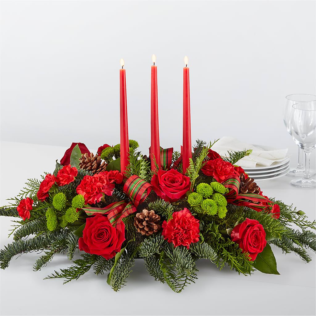By the Candlelight Centerpiece – Althoff Floral, Cannon Falls MN