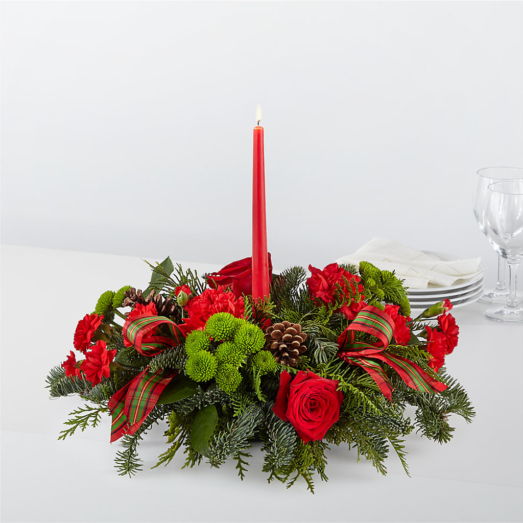 By the Candlelight Centerpiece – Althoff Floral, Cannon Falls MN