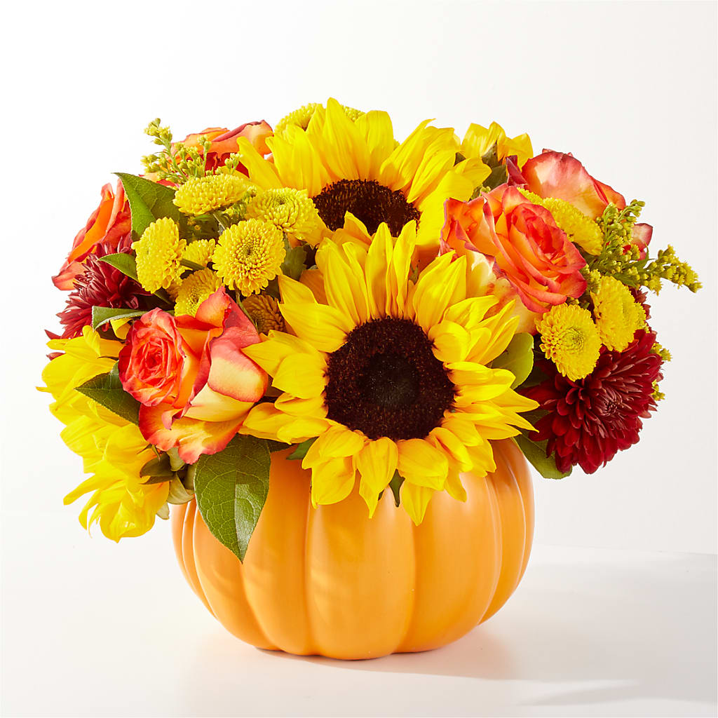 Golden Gourd Pumpkin Bouquet – Althoff Floral, Cannon Falls MN