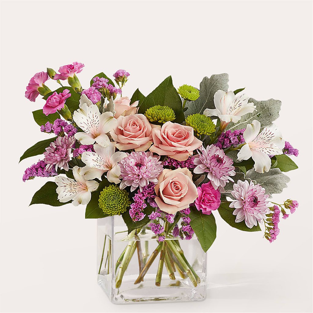 Pink Suede Bouquet – Althoff Floral, Cannon Falls MN