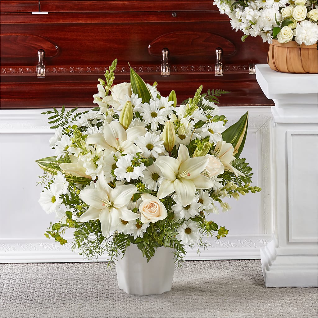 Thoughts of Tranquility Floor Basket – Althoff Floral, Cannon Falls MN