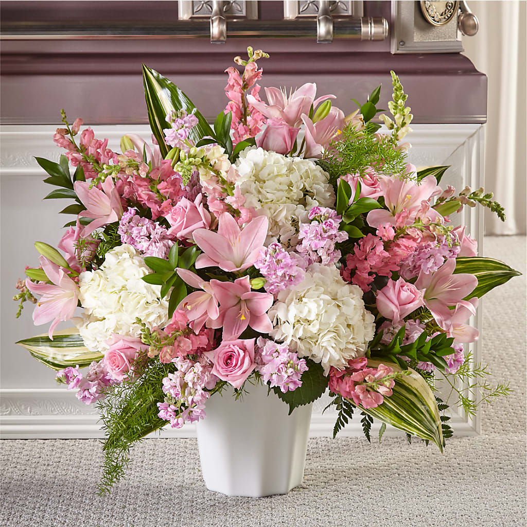 Simply Serene Floor Basket – Althoff Floral, Cannon Falls MN