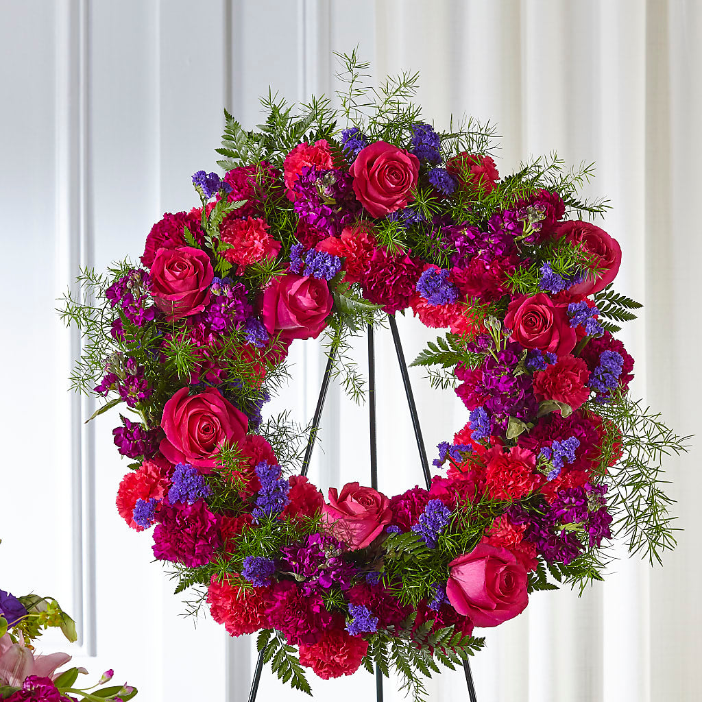 Calming Colors Wreath – Althoff Floral, Cannon Falls MN