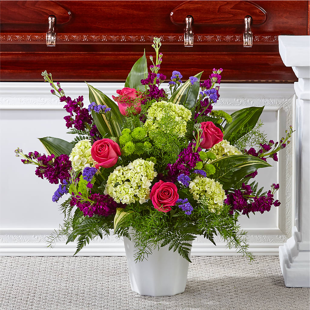 Beautiful Horizons Floor Basket – Althoff Floral, Cannon Falls MN