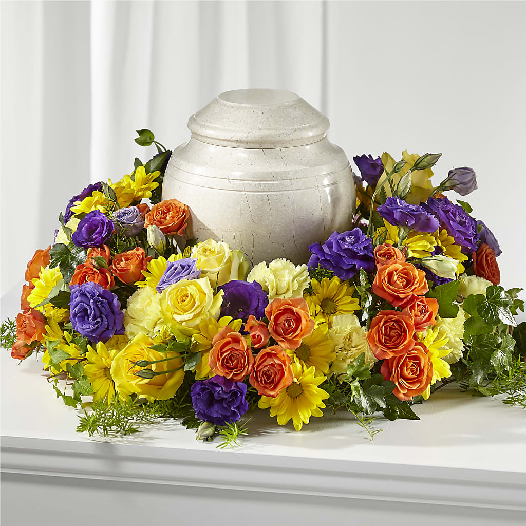 Blossoms of Remembrance Cremation Adornment – Althoff Floral, Cannon Falls MN