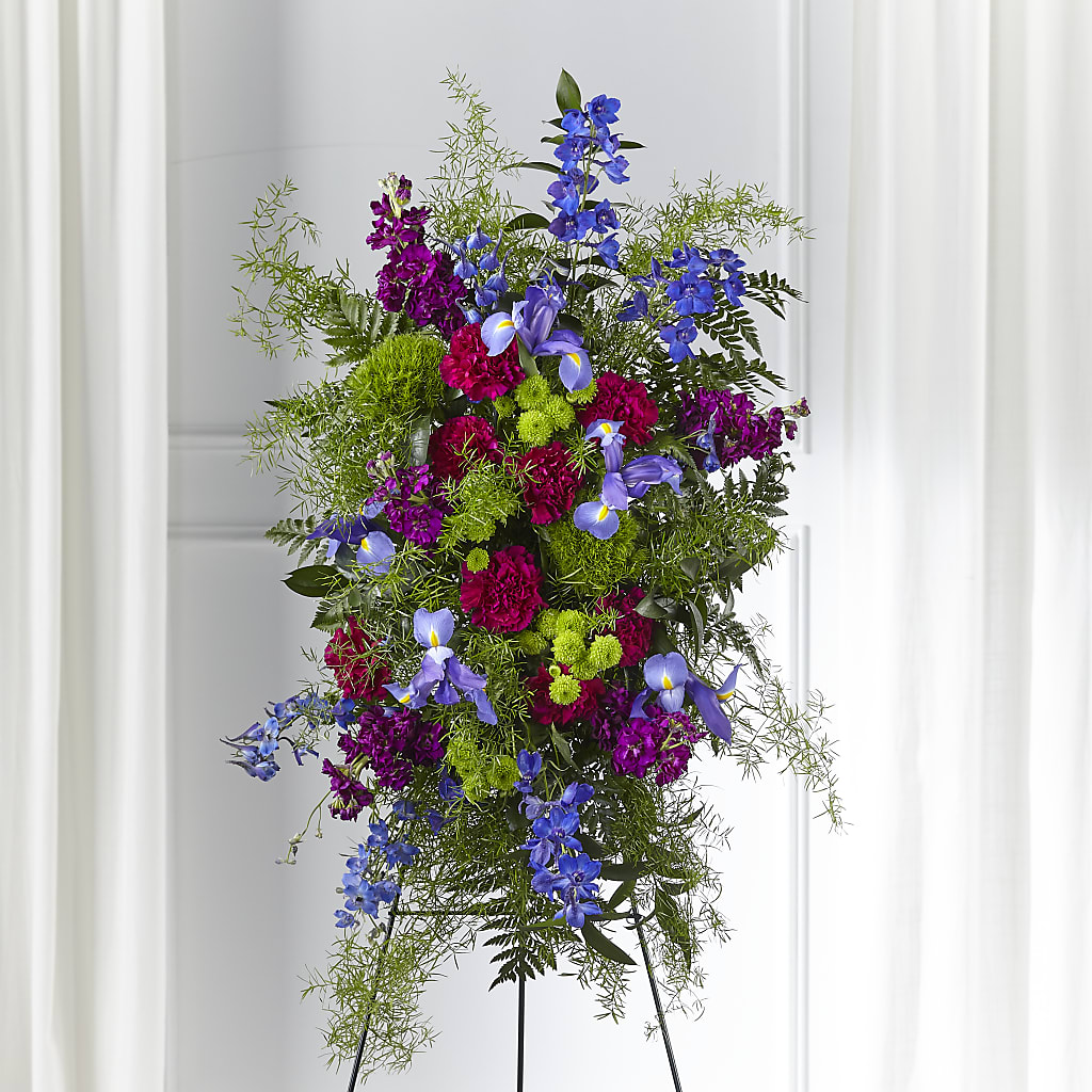 Heavenly Skies Standing Spray – Althoff Floral, Cannon Falls MN