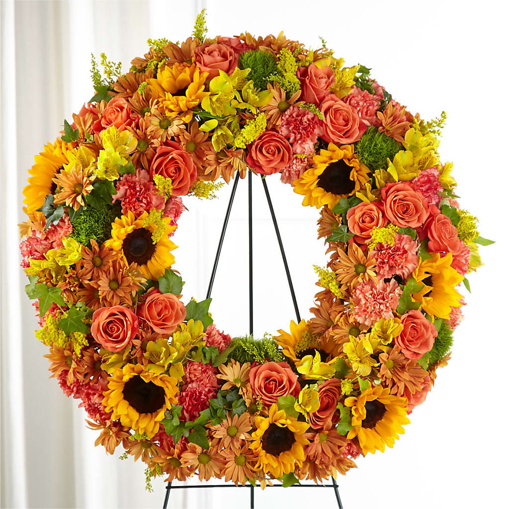 Autumnal Memories Wreath (Standard) – Althoff Floral, Cannon Falls MN