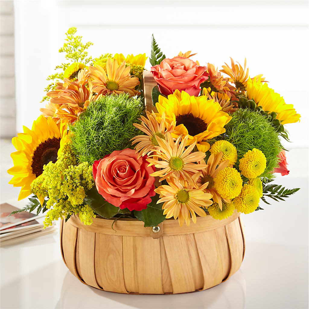 Harvest Sunflower Basket – Althoff Floral, Cannon Falls MN