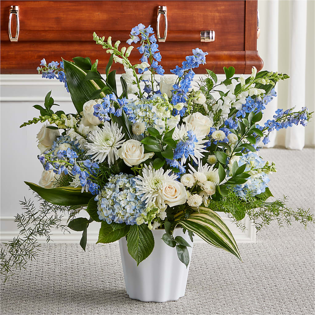 Everlasting Memories Floor Basket – Althoff Floral, Cannon Falls MN