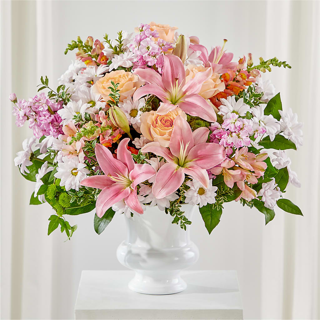 Heartfelt Gesture Urn Arrangement – Althoff Floral, Cannon Falls MN