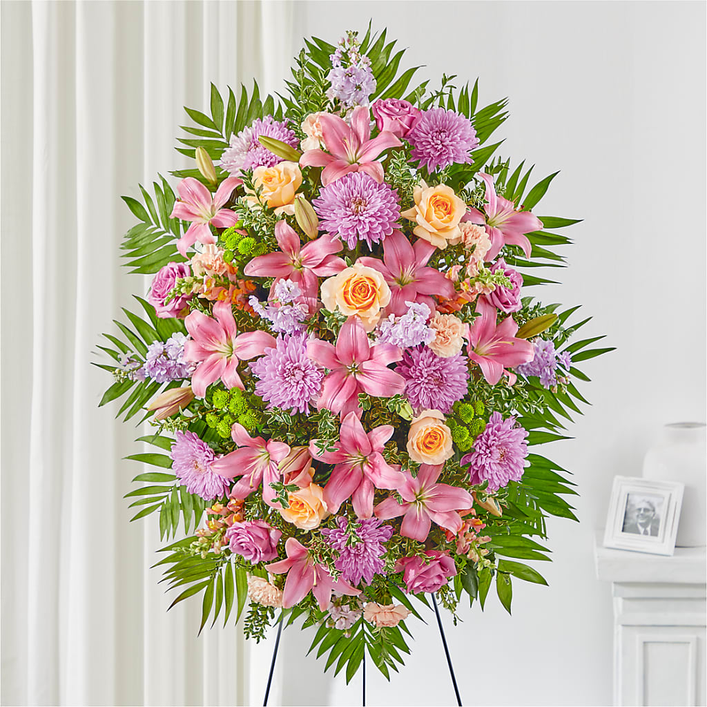 Love & Light Standing Spray – Althoff Floral, Cannon Falls MN