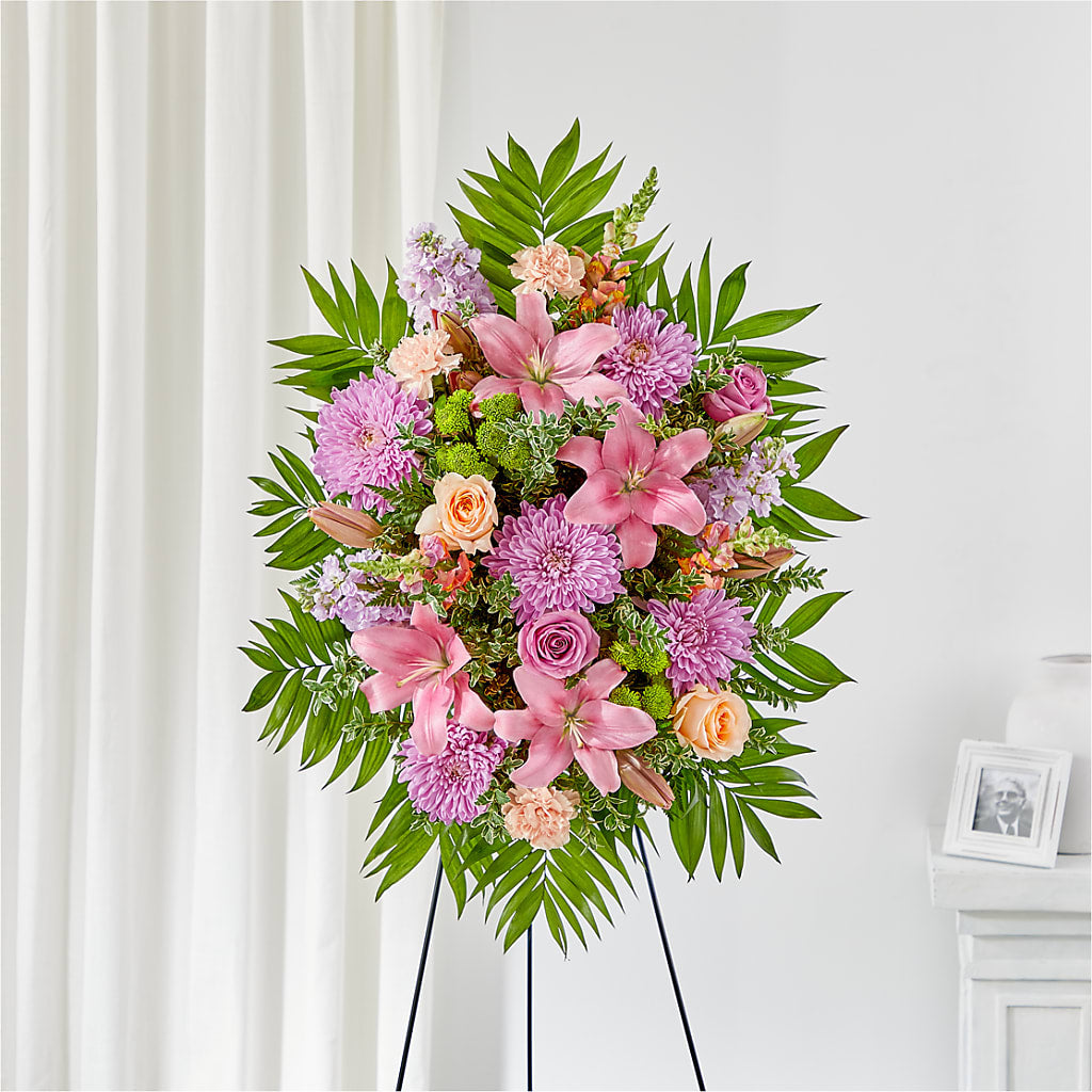 Love & Light Standing Spray – Althoff Floral, Cannon Falls MN