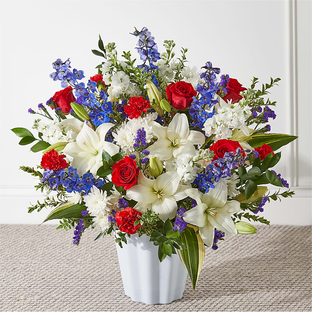 Consoled Floor Basket – Althoff Floral, Cannon Falls MN