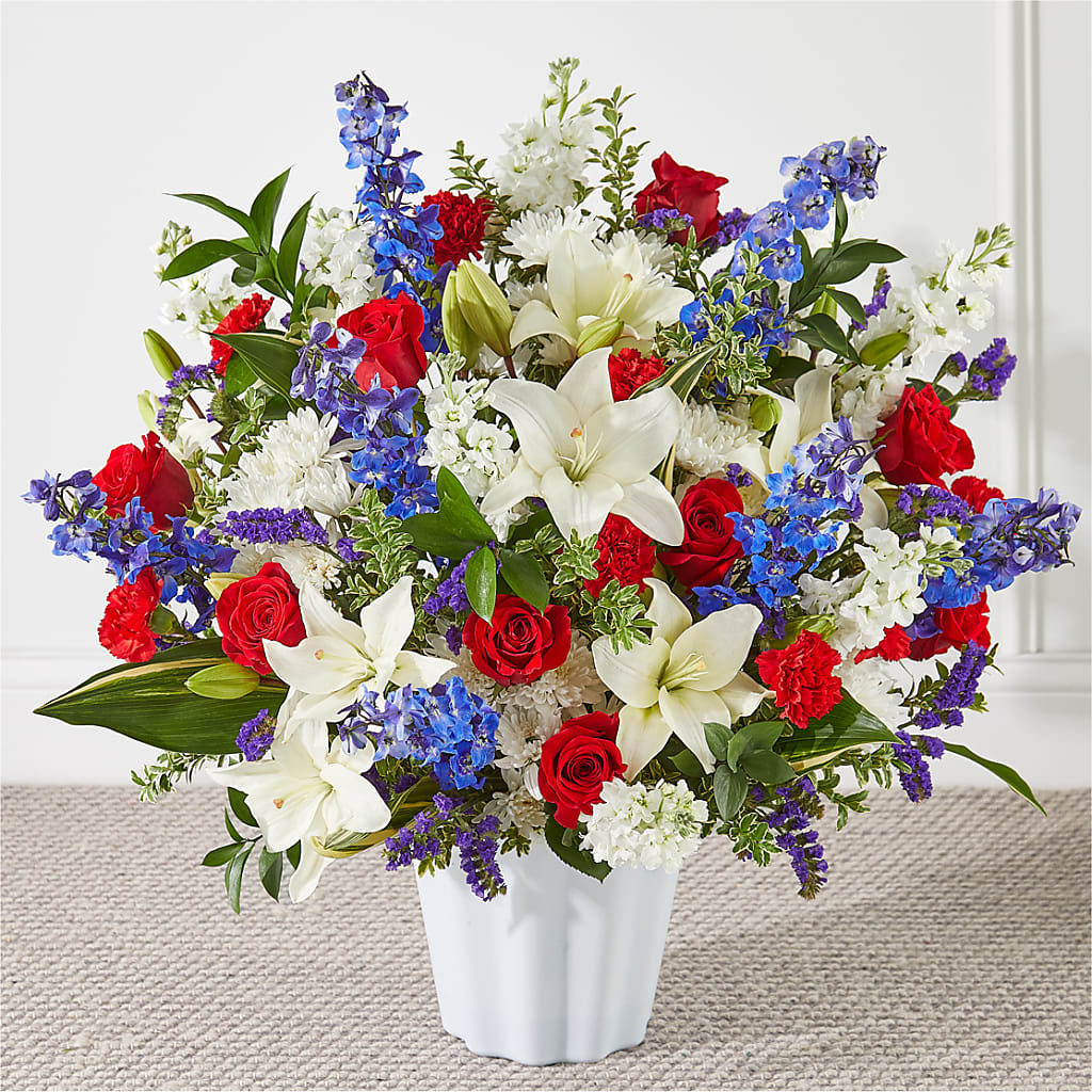 Consoled Floor Basket – Althoff Floral, Cannon Falls MN