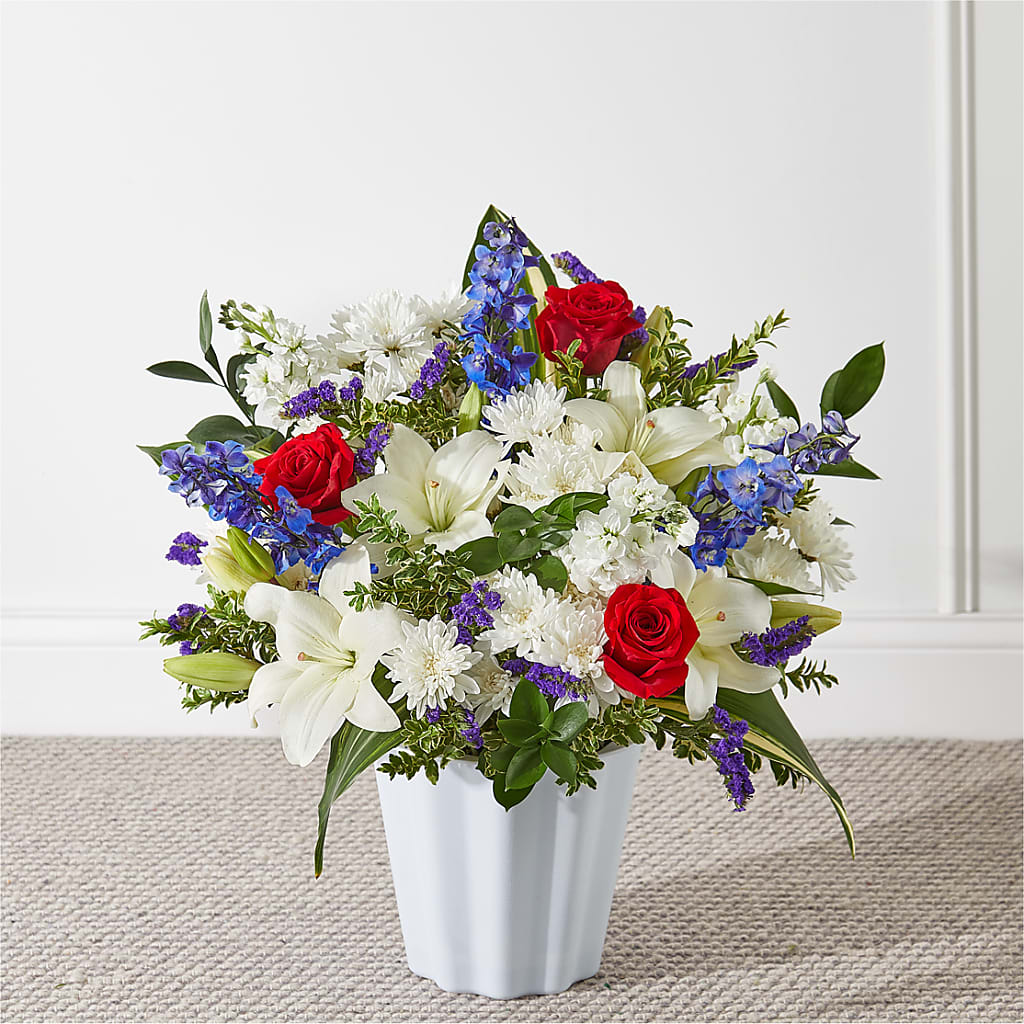 Consoled Floor Basket – Althoff Floral, Cannon Falls MN