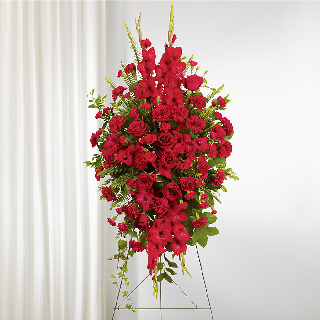 From the Heart Standing Spray – Althoff Floral, Cannon Falls MN