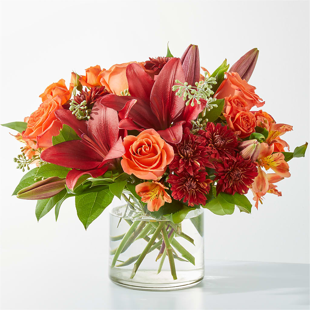Crimson Leaves Bouquet – Althoff Floral, Cannon Falls MN
