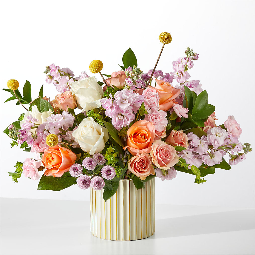 French Market Bouquet with Ivory Vase – Althoff Floral, Cannon Falls MN
