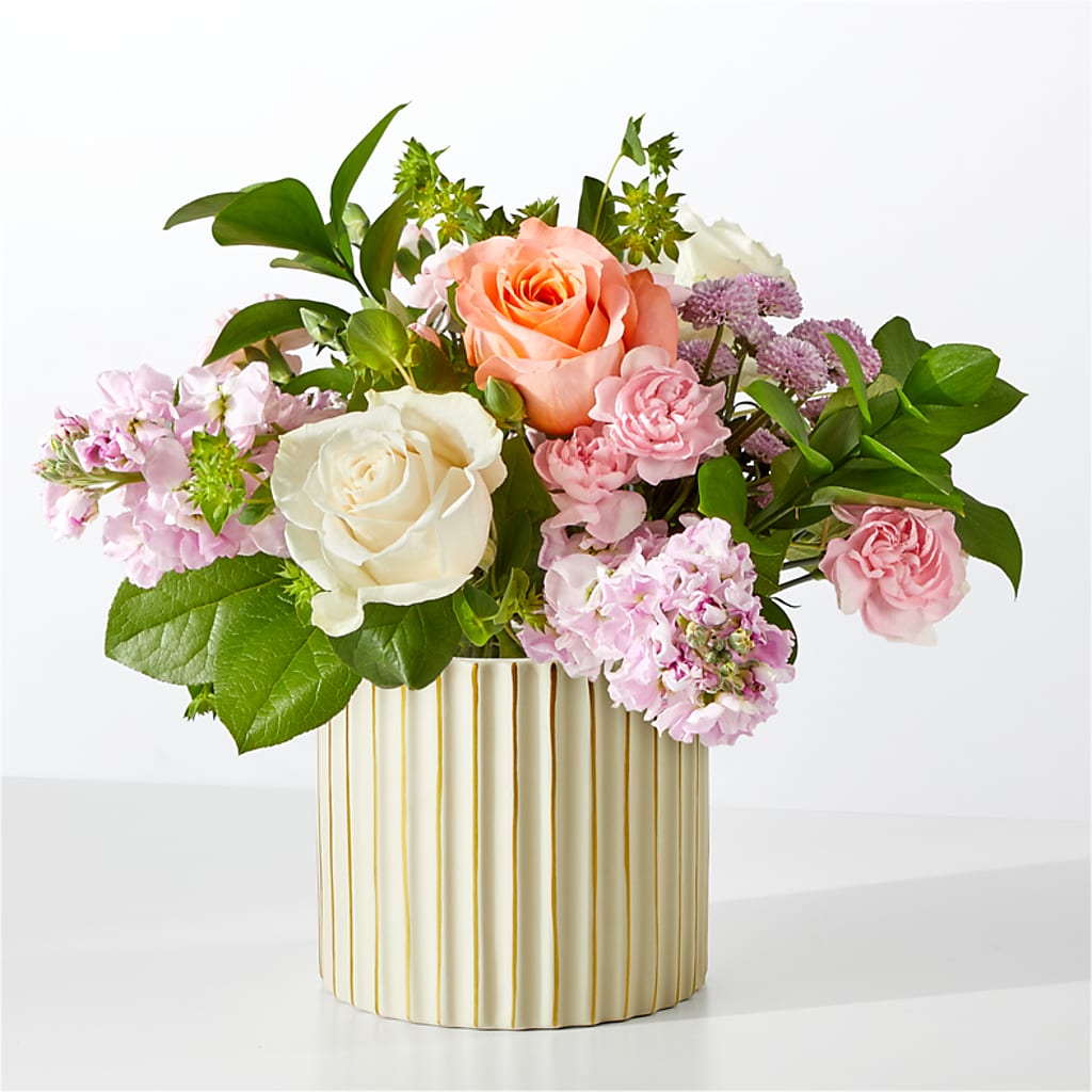 French Market Bouquet with Ivory Vase – Althoff Floral, Cannon Falls MN