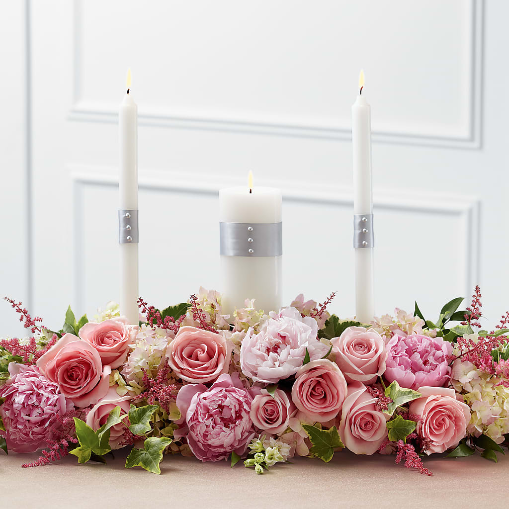 Worldwide Romance Unity Candle Arrangement – Althoff Floral, Cannon Falls MN