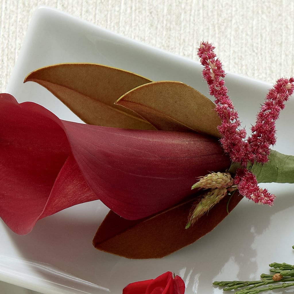 Red Calla Boutonniere – Althoff Floral, Cannon Falls MN