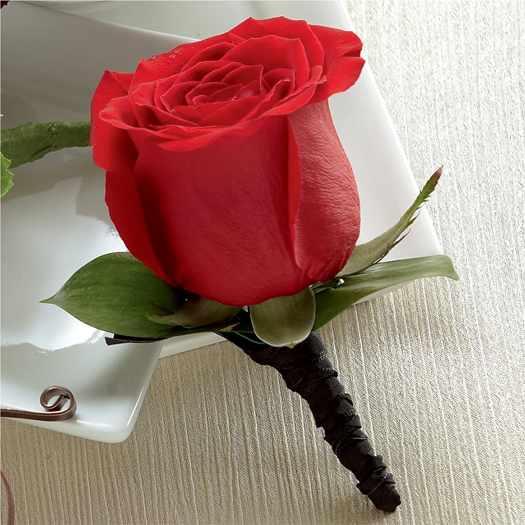 Red Rose Boutonniere – Althoff Floral, Cannon Falls MN