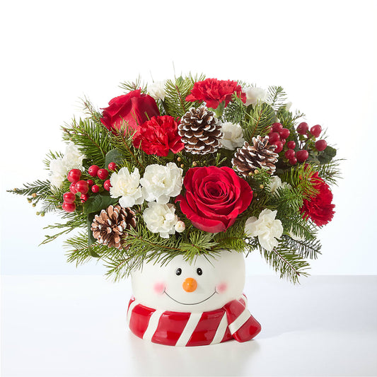 Jolly Snowman Bouquet –  Althoff Floral, Cannon Falls MN