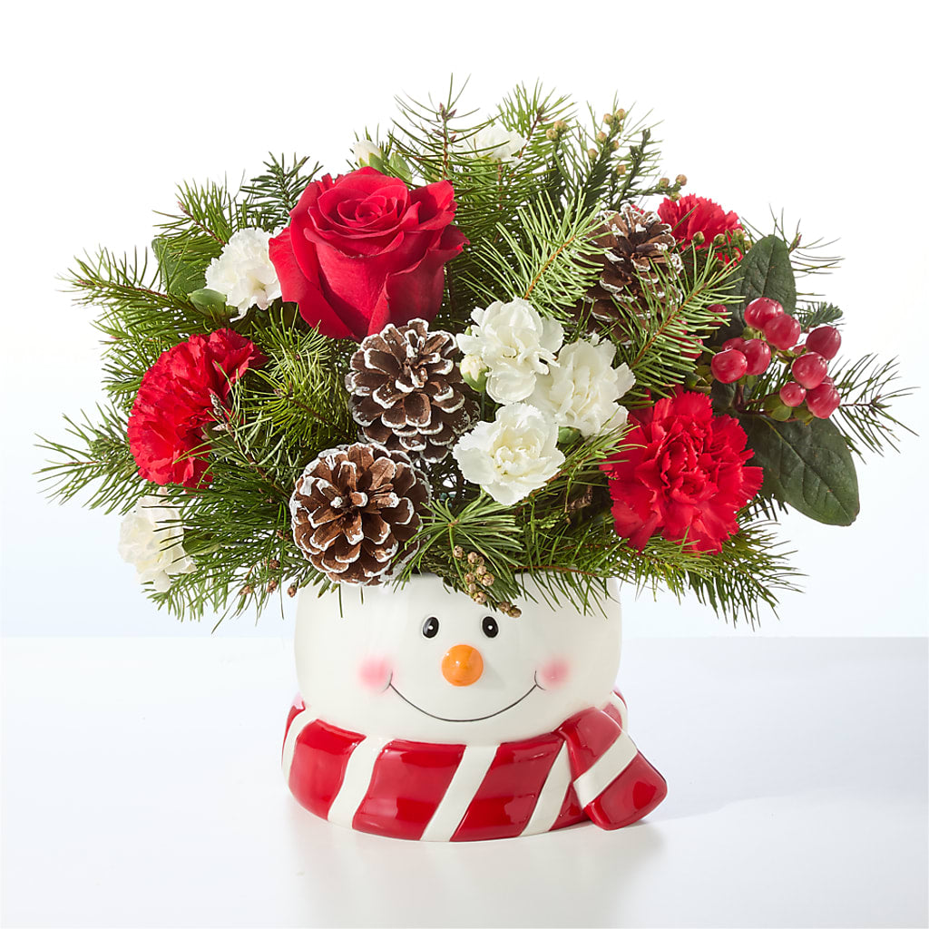 Jolly Snowman Bouquet –  Althoff Floral, Cannon Falls MN