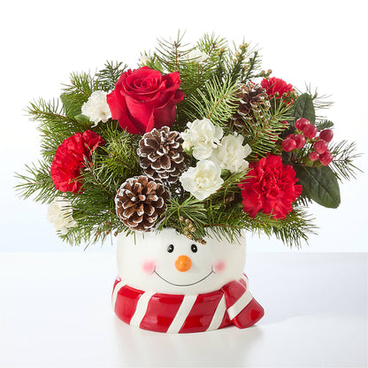 Jolly Snowman Bouquet –  Althoff Floral, Cannon Falls MN