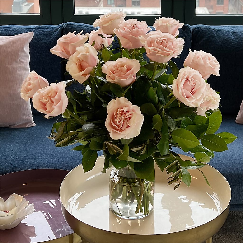 Long Stem Pink Rose Bouquet –  Althoff Floral, Cannon Falls MN