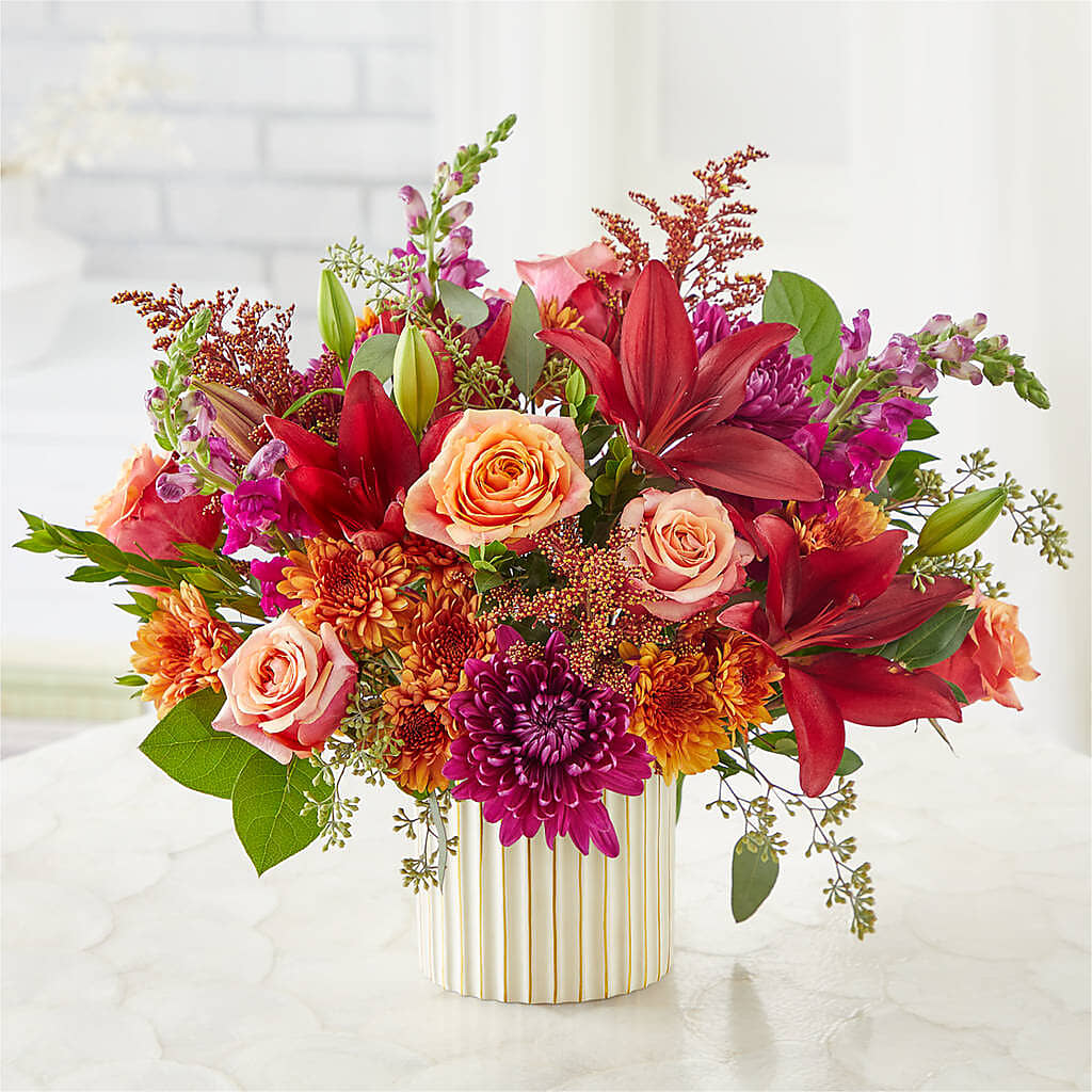 Burgundy Landscape Bouquet –  Althoff Floral, Cannon Falls MN