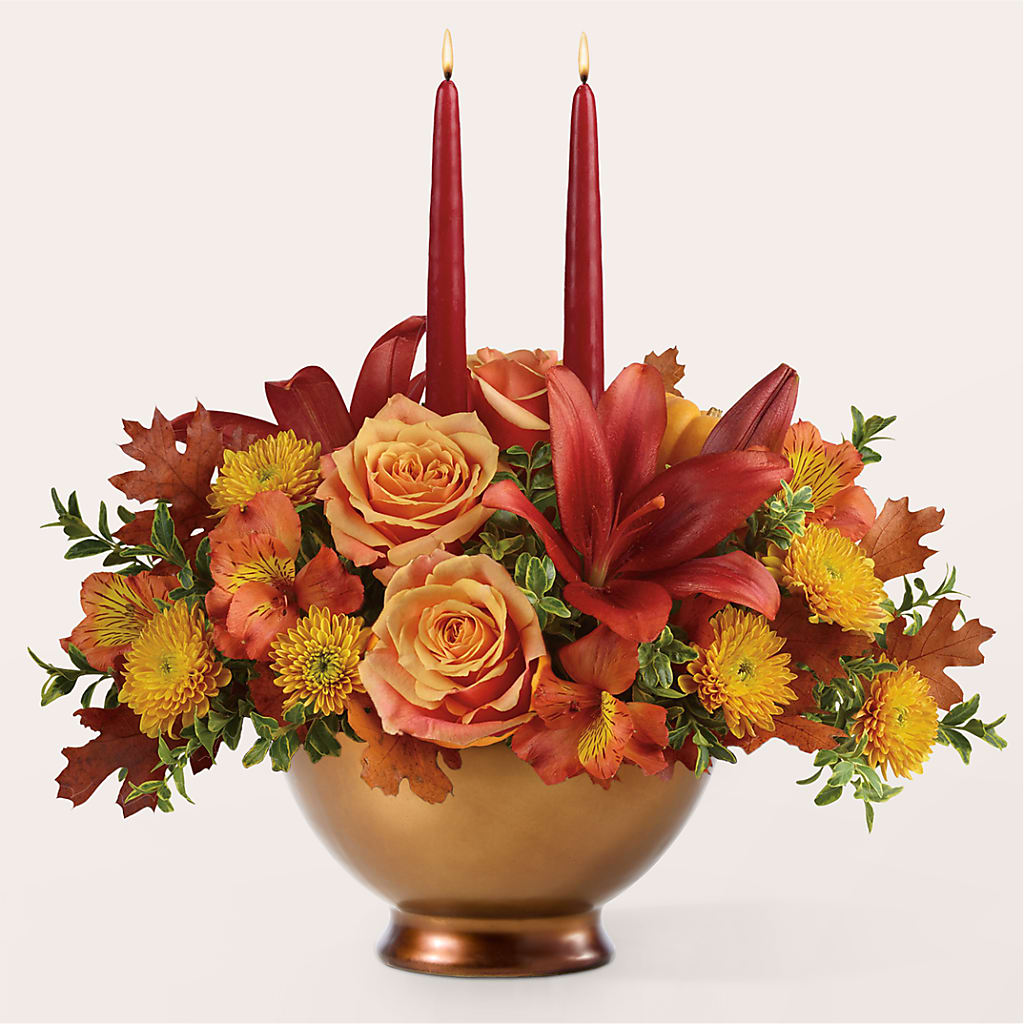 Harvest Table Centerpiece –  Althoff Floral, Cannon Falls MN