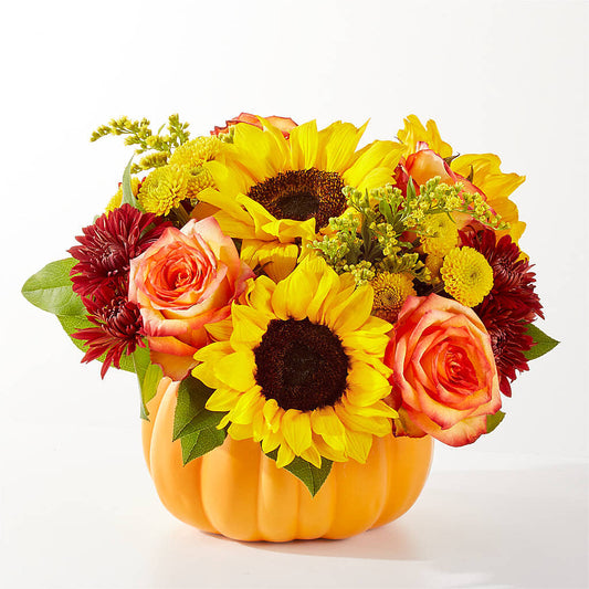 Golden Gourd Pumpkin Bouquet –  Althoff Floral, Cannon Falls MN