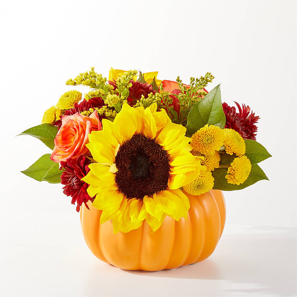 Golden Gourd Pumpkin Bouquet –  Althoff Floral, Cannon Falls MN
