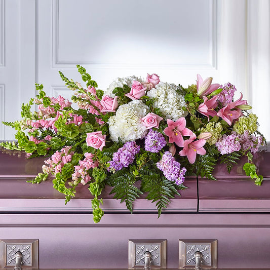 Life's Gratitude Casket Spray –  Althoff Floral, Cannon Falls MN