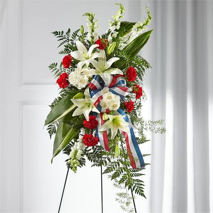 Stars of Life Standing Spray –  Althoff Floral, Cannon Falls MN