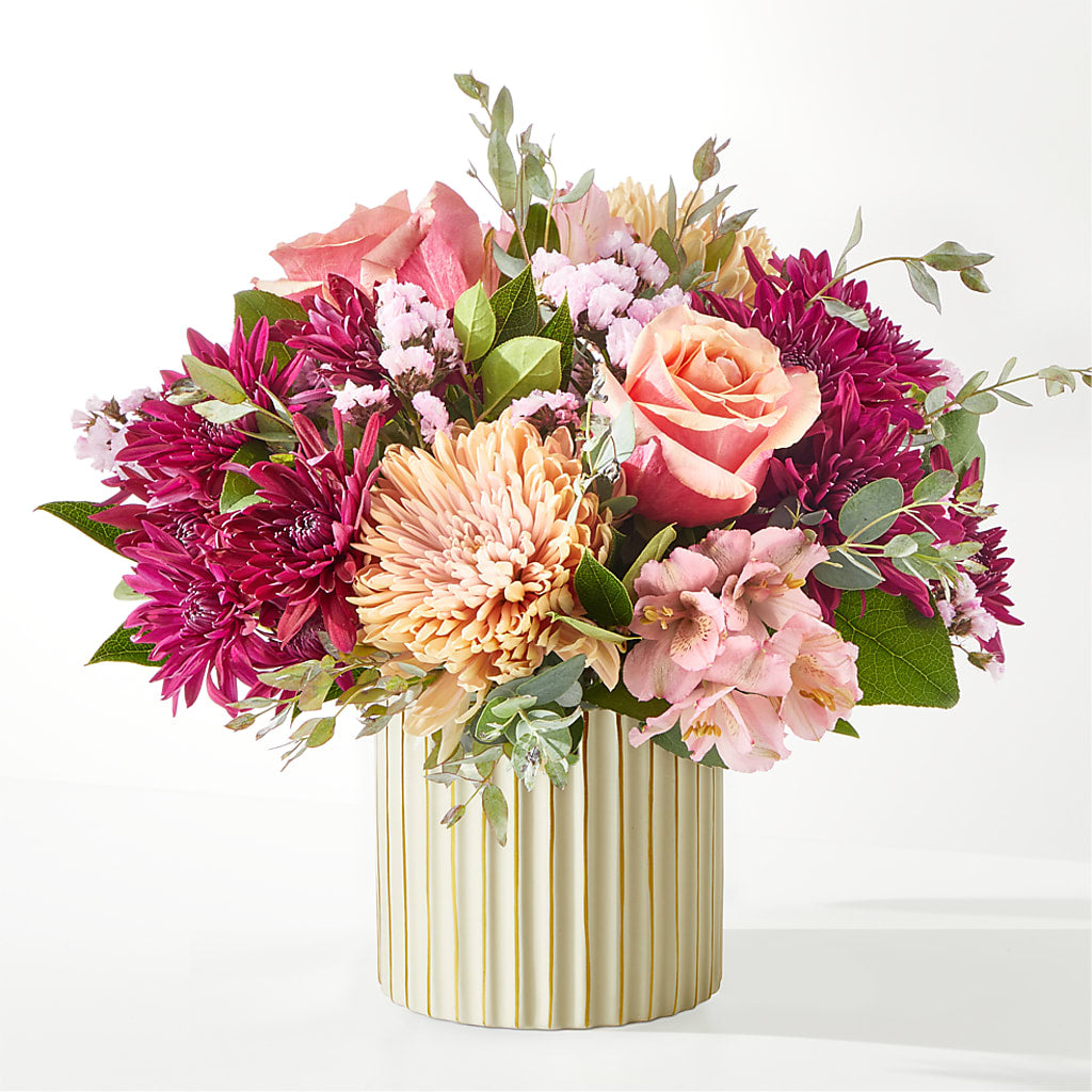 Berry Cobbler Bouquet with Ivory Vase –  Althoff Floral, Cannon Falls MN