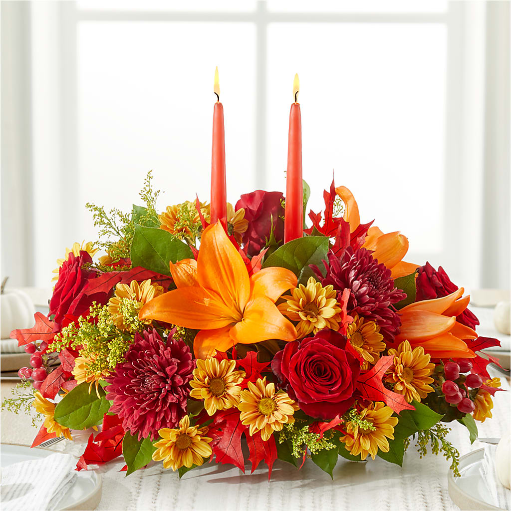 Autumn's Embrace Centerpiece –  Althoff Floral, Cannon Falls MN
