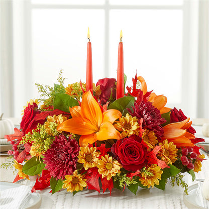 Autumn's Embrace Centerpiece –  Althoff Floral, Cannon Falls MN