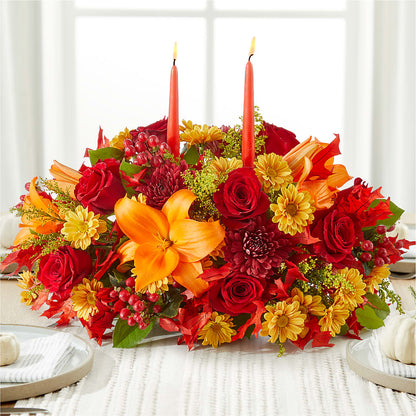 Autumn's Embrace Centerpiece –  Althoff Floral, Cannon Falls MN