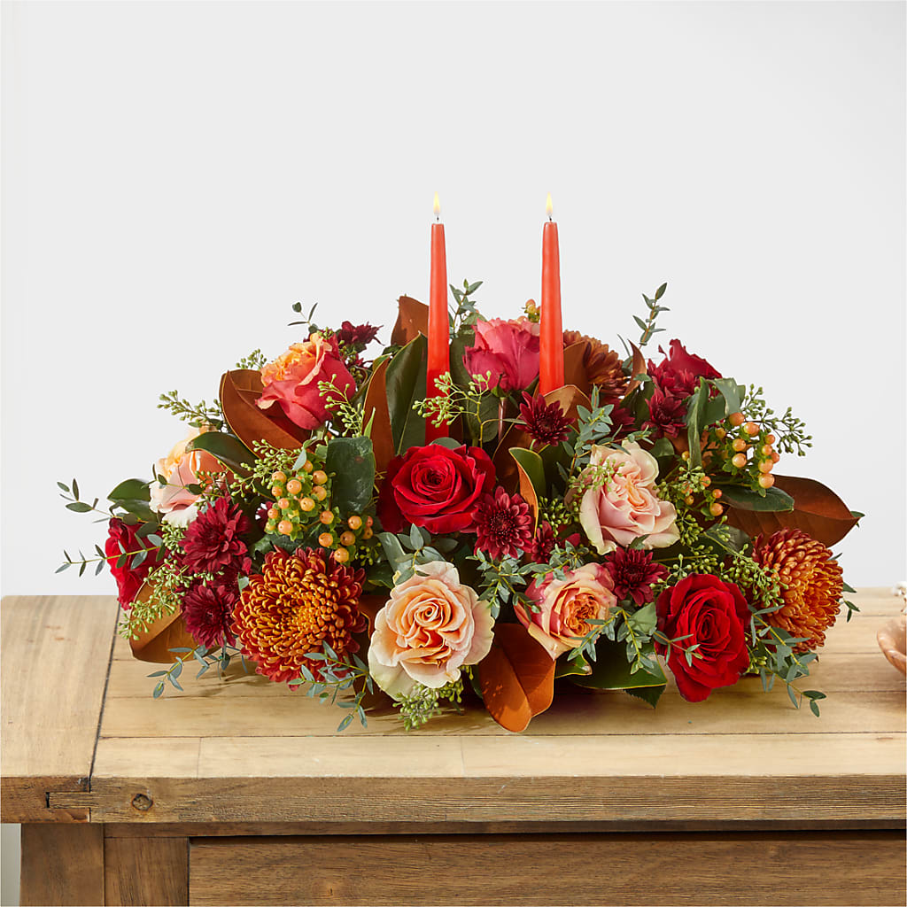 Gather Near Centerpiece –  Althoff Floral, Cannon Falls MN