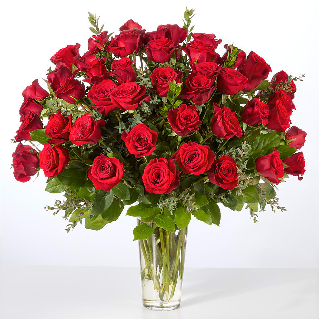Forever Yours Fifty Stem Red Rose Bouquet –  Althoff Floral, Cannon Falls MN